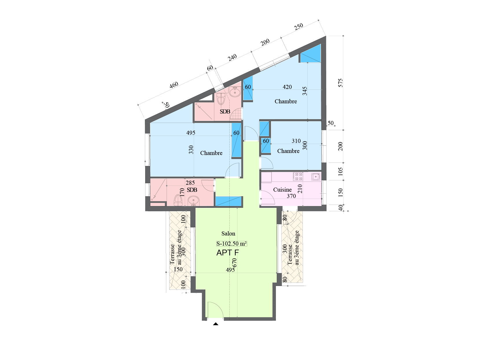 Plan Appartement Type F