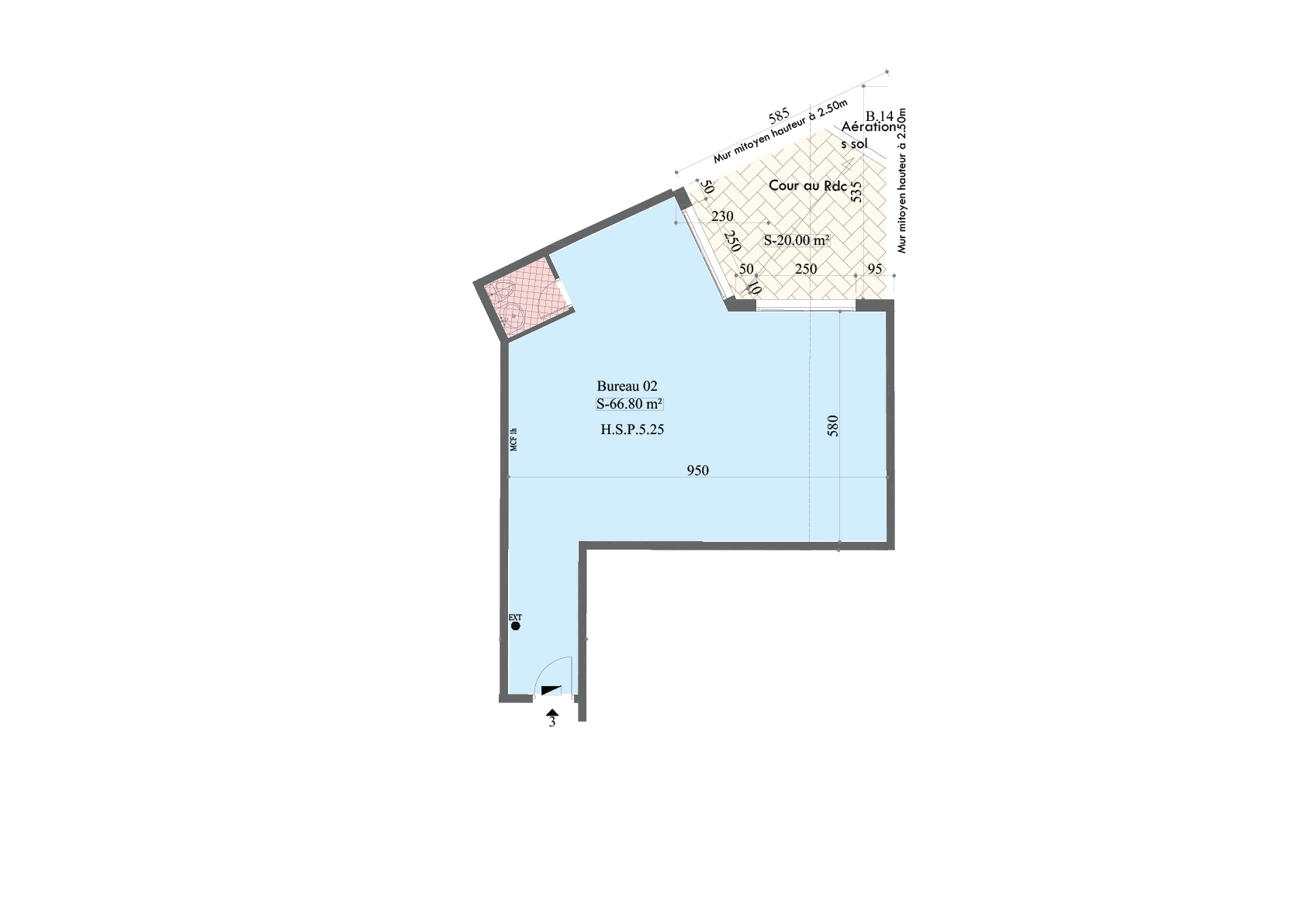 Plan Plateau bureau 02